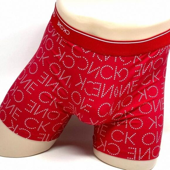 💖MEGA SALE💖Calvin Klein 1 Pack Men NB2226603 Microfiber Print White Red s - Picture 1 of 7